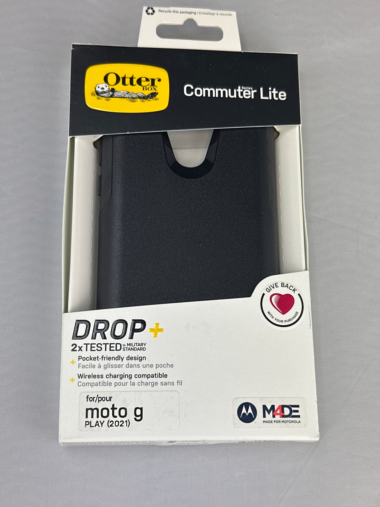 OtterBox Commuter Case for Moto G Play (2021) - Black main product image