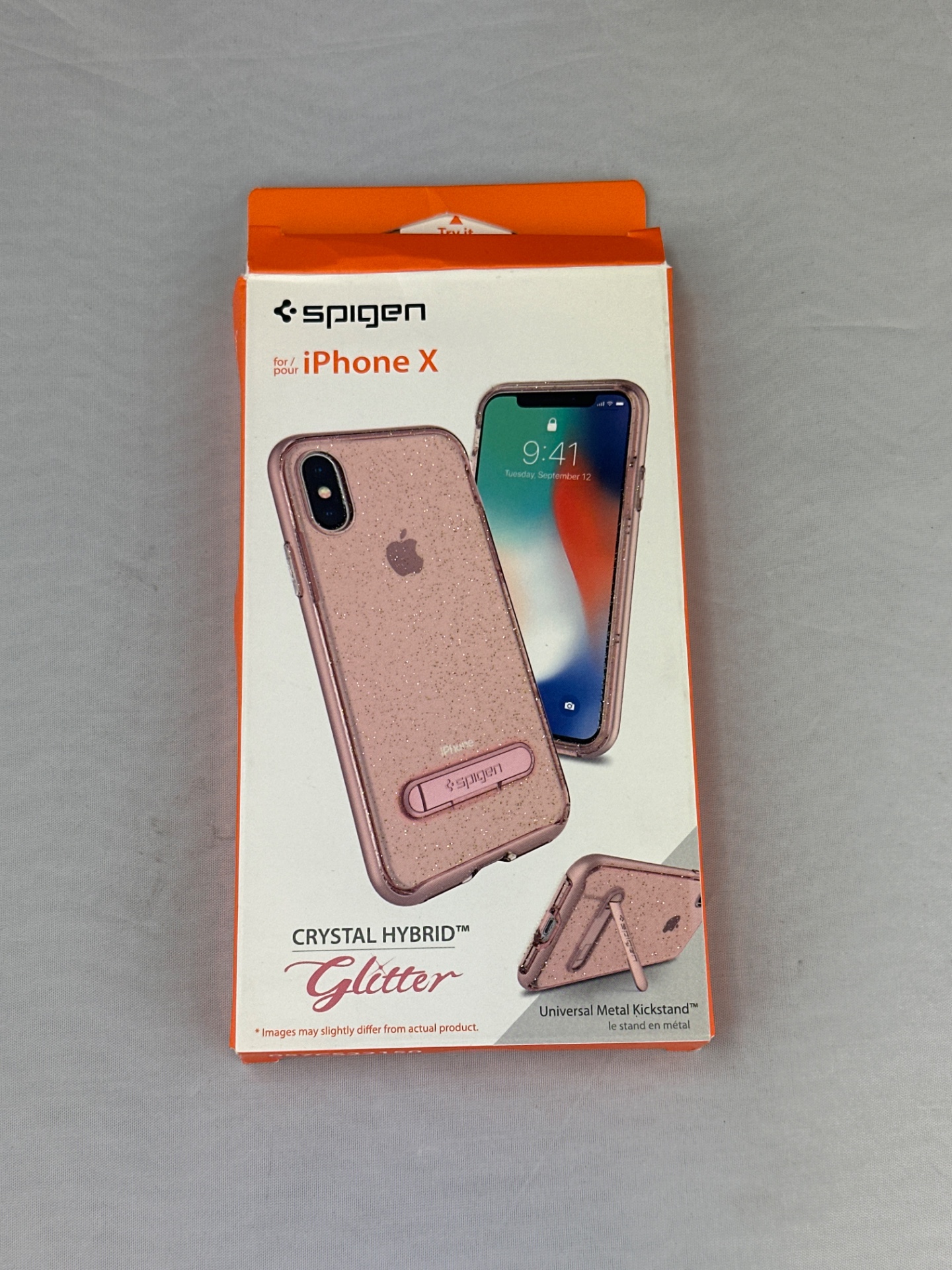 Spigen Crystal Hybrid Case for iPhone X Transparent Pink