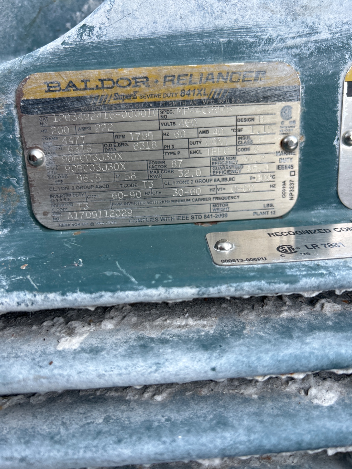 Baldor / Reliance A1709112029 thumbnail 2