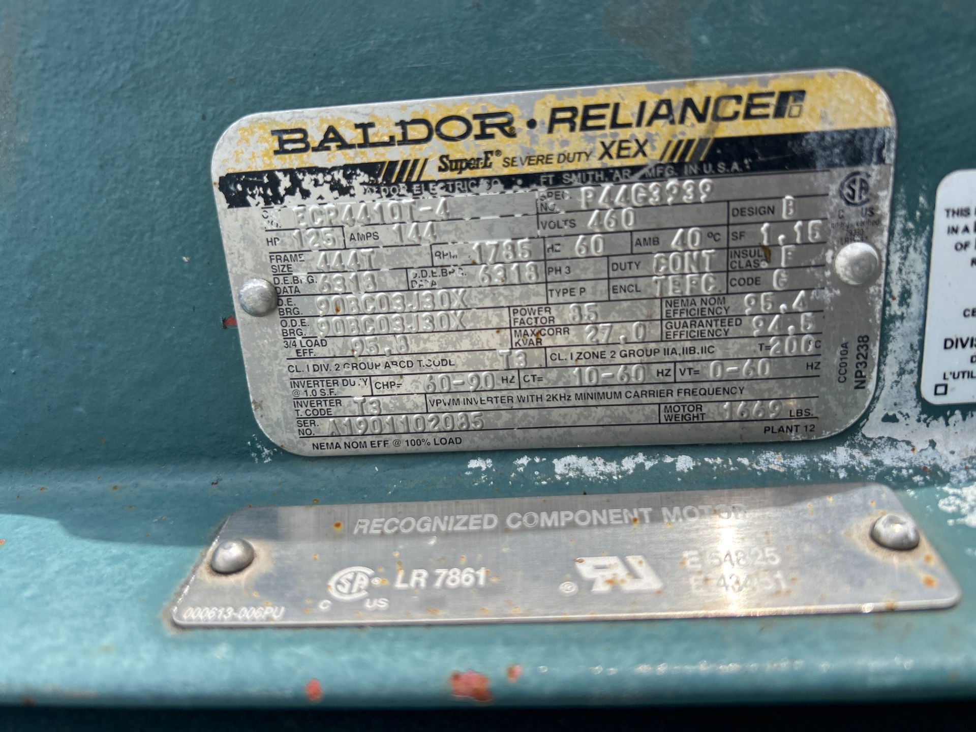 Baldor : Reliance 6hmxap9wg9 thumbnail 2